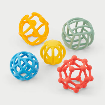 Lot de 5 Flexi Balles - Arc-en-Ciel
