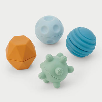 Lot de 4 Balles sensorielles en silicone