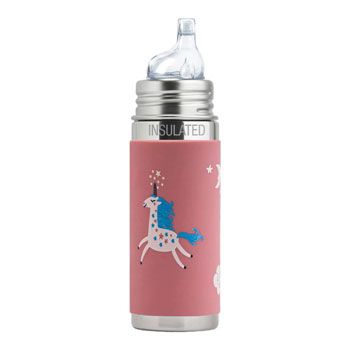 Biberon à bec isotherme en inox 260 ml - Licorne