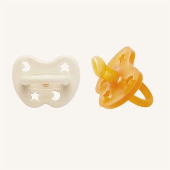 Lot de 2 tétines physiologiques Natural et Milky white 3-36 mois