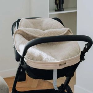 Chancelière 100% Laine mérinos pour cosy ou siège auto - Naturel