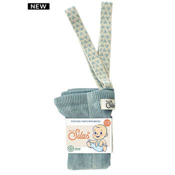 Collant sans pied à bretelles - Misty Blue
