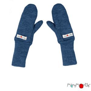 Moufles évolutives en laine Mérinos Moondust blue