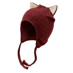 Bonnet Chaton ajustable en pure laine mérinos Wild Pomegranate