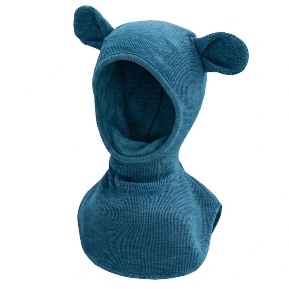 Cagoule Ourson ajustable en laine mérinos SeaBreeze Teal