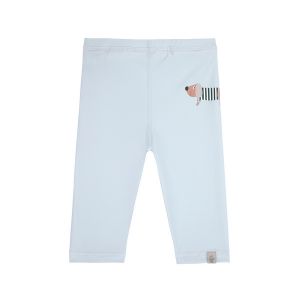 Legging de bain court anti fuites et anti UV illusion Bleu