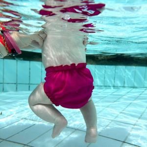 Maillot de bain Lavable évolutif 0-3ans Fushia