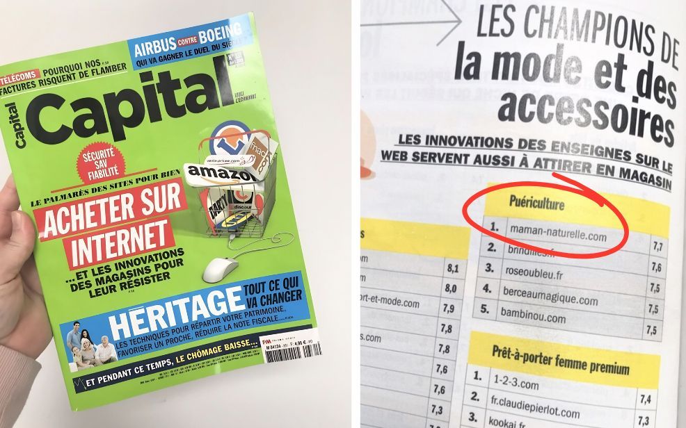 Maman Natur’elle élue meilleur site e-commerce de puériculture : une reconnaissance de votre confiance