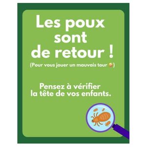 les poux sont de retour