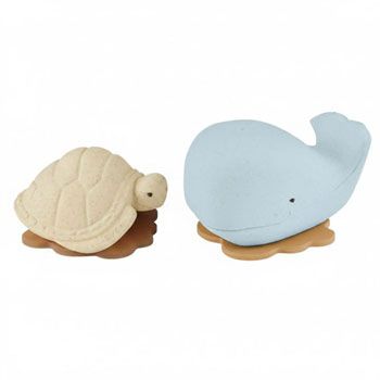 Jouet de bain Baleine et Tortue - Bleu