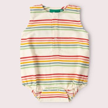 Barboteuse en coton biologique - Rainbows