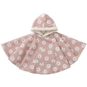 Poncho ciré évolutif imperméable Fleurs 12-36 mois