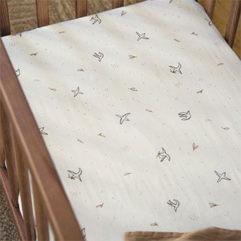 Drap housse berceau coton bio L'envolée