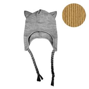 Bonnet Chaton ajustable en pure laine mérinos Golden Star