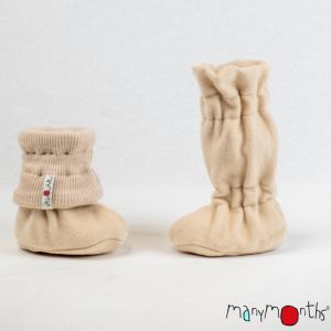 Chaussons de Portage ajustables en laine/polaire Artic Toasted Coconut