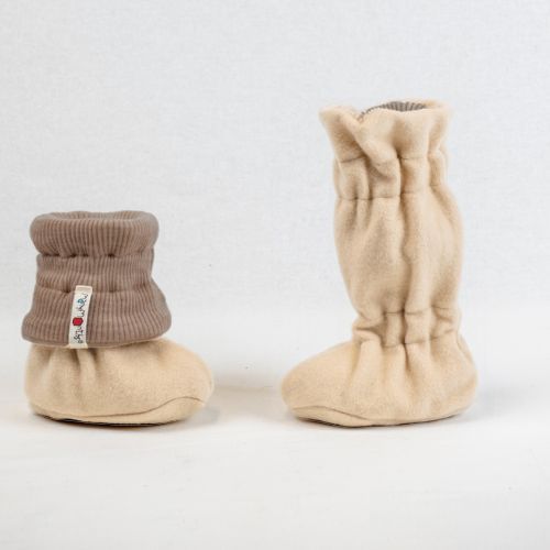 Chaussons de Portage ajustables en laine/polaire Artic Callisto Moon