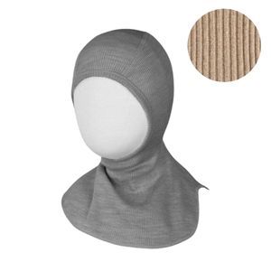 Cagoule ajustable en laine mérinos Toasted Coconut