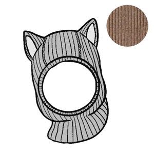 Cagoule Fox ajustable en laine mérinos Callisto Moon