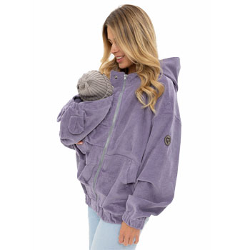 Blouson overzise Grossesse et Portage en velours côtelé  - Lilac