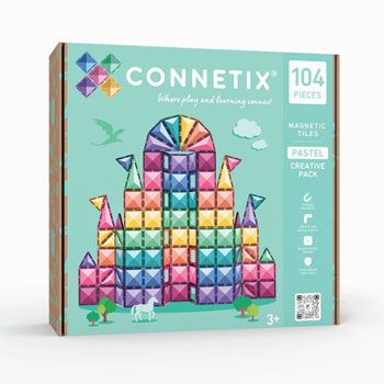 Jeu de construction magnétique Creative Pack Pastel  - 104 pièces