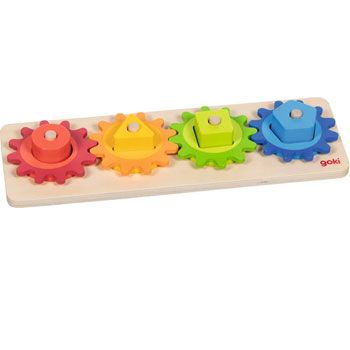 Jeu de tri des formes avec engrenages