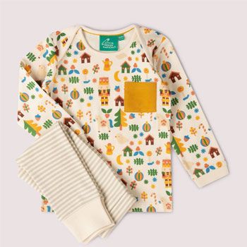 Ensemble t-shirt manches longues et jogging en coton biologique - Toy