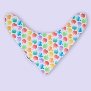 Bavoir bandana 0-2 ans en double gaze de coton bio Pom'pelup