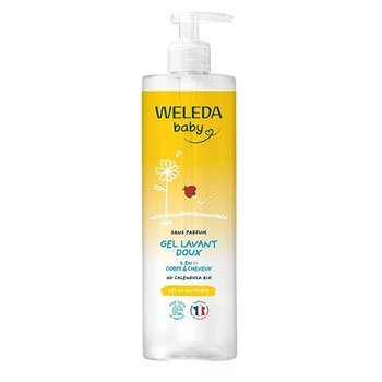 Gel lavant Corps et Cheveux Bébé au Calendula 400 ml sans Parfum