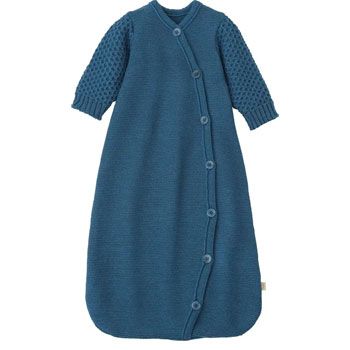 Gigoteuse avec manche en laine merinos Dove Blue Taille 1