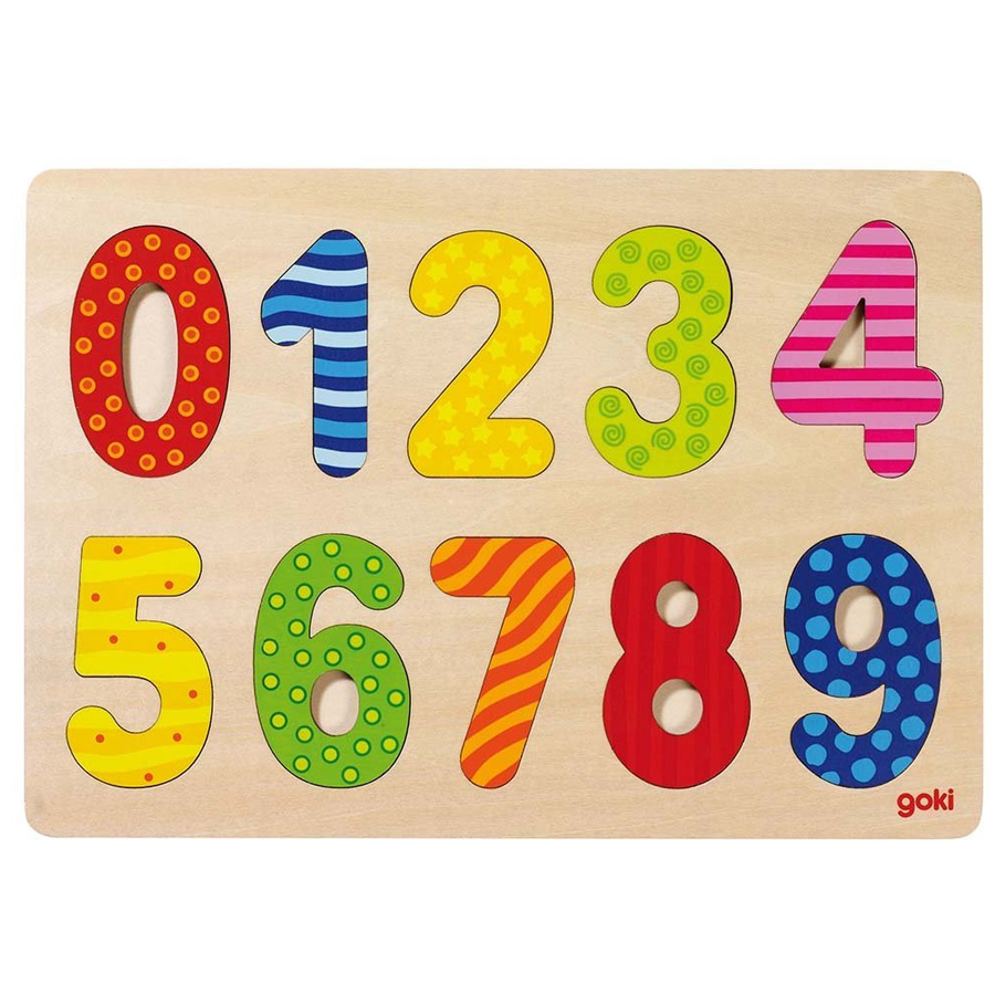 Goki 57548 - Puzzle à encastrements Mes jouets 5 pièces - Comparer avec