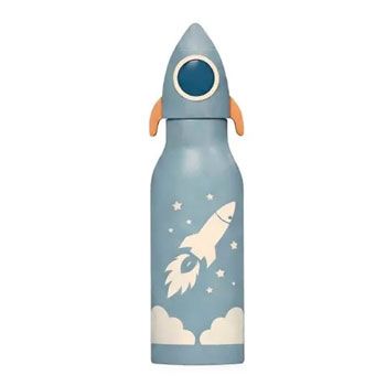 Gourde en inox isotherme 400 ml - Fusée