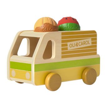 The Huerto Truck – Camionnette en bois et balles en caoutchouc naturel