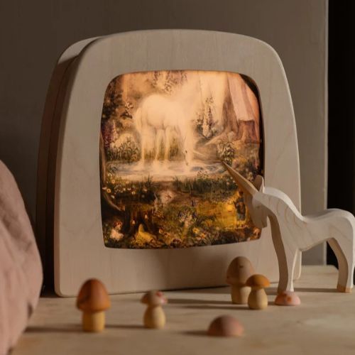 Lampe Magique en bois pour illustrations amovibles