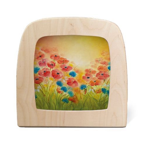 Carte illustrée pour Lampe Magique - Baukje Exler - Champs de Coquelicots