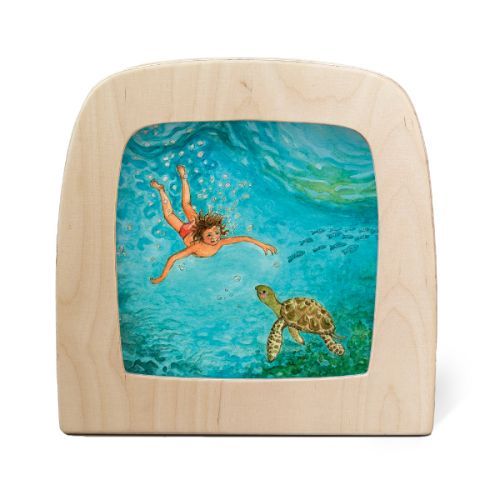 Carte illustrée pour Lampe Magique - Eentje van Margo - Tortue