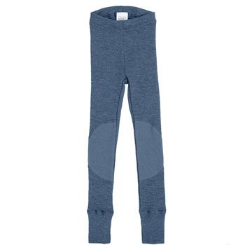 Legging évolutif avec renforts aux genoux en laine mérinos Moondust Blue