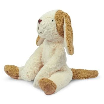 Doudou peluche en coton bio et laine -  Chien - 30 cm