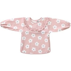 Bavoir-tablier imperméable manches longues 3-5 ans Fleurs