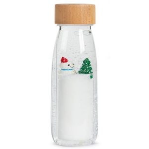 Bouteille sensorielle Hiver magique flottant