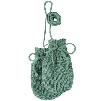 Moufles en pure laine mérinos 0-12 mois Jade