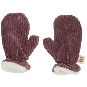 Moufles velours parme 6-18 mois