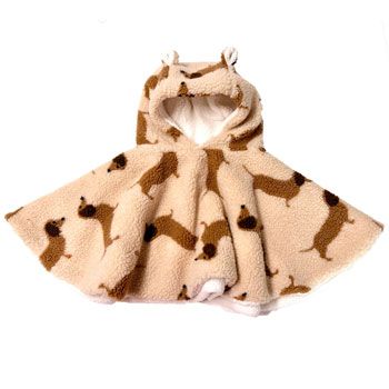 Poncho teddy dog 6-36 mois