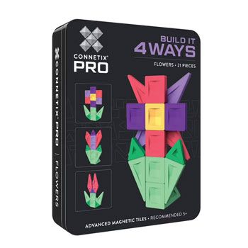 Jeu de construction magnétique Fleurs  - 21 pièces