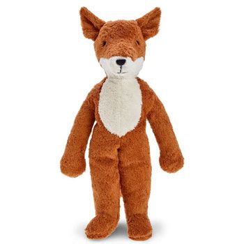 Doudou en coton bio et laine - Renard - 32 cm
