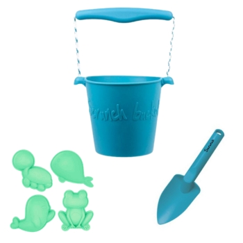 Set de plage en silicone souple Petrol blue