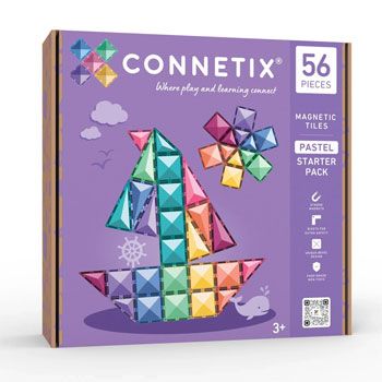 Jeu de construction magnétique Starter Pack Pastel - 56 pièces
