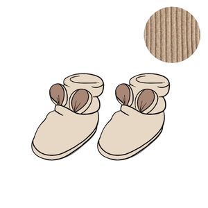 Chaussons Teddy en laine Toasted Coconut