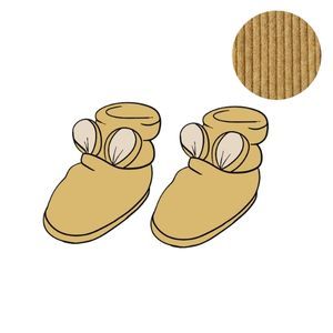 Chaussons Teddy en laine Golden Star