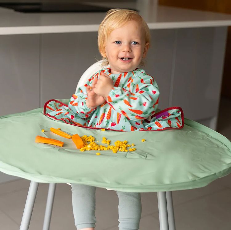 Kit bavoir et plateau transportable Sage Green