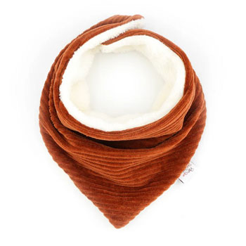Cache-cou velours paprika